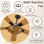 Retro Orbit 42-Inch Ceiling Fan with Light