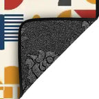Bauhaus Geometric Color-Block Stair Tread Set