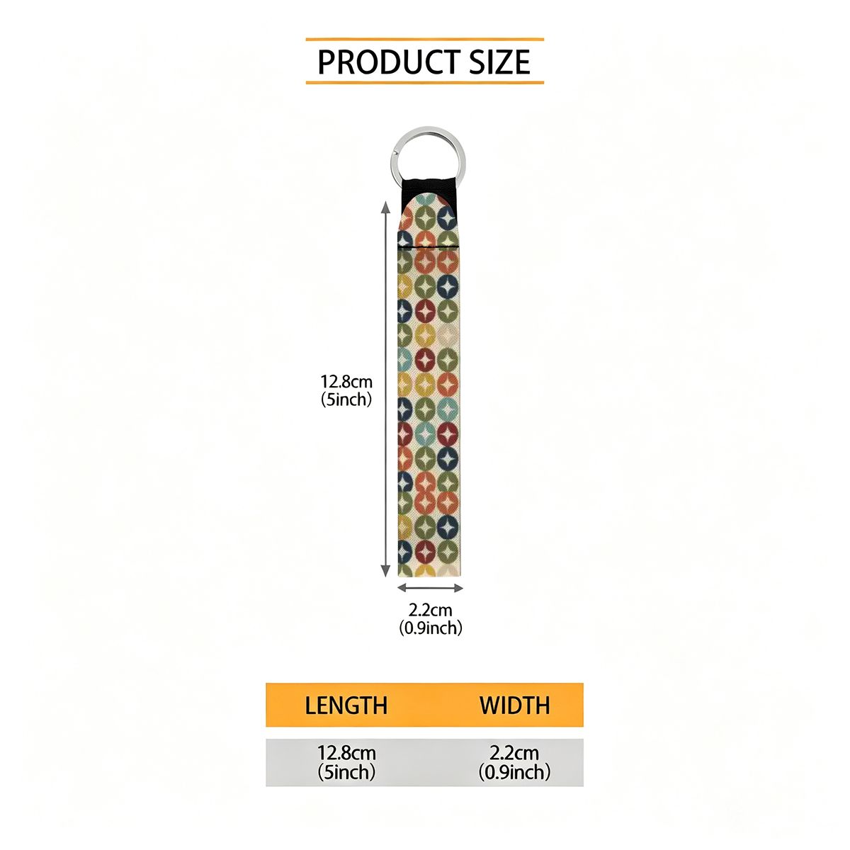 Atomic Starburst Wristlet Keychain