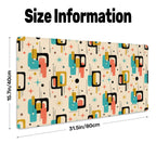 Mid-Century Modern Geometric Color Field Extended Mouse Pad