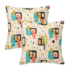 Mid-Century Modern Atomic Grid Pillow Cover Set