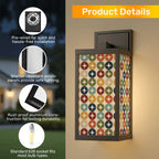 Mid-Century Color-Block Outdoor Wall Light