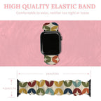 Biomorphic Camo Scrunchie Band for Apple Watch