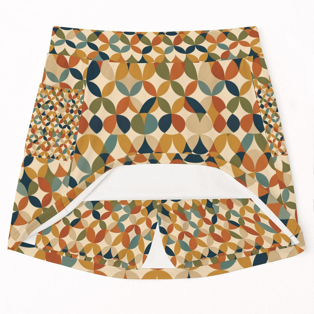 MCM-Era Geometric Print Tennis Skort