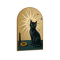 Mid-Century Modern Atomic Cat Arched Canvas