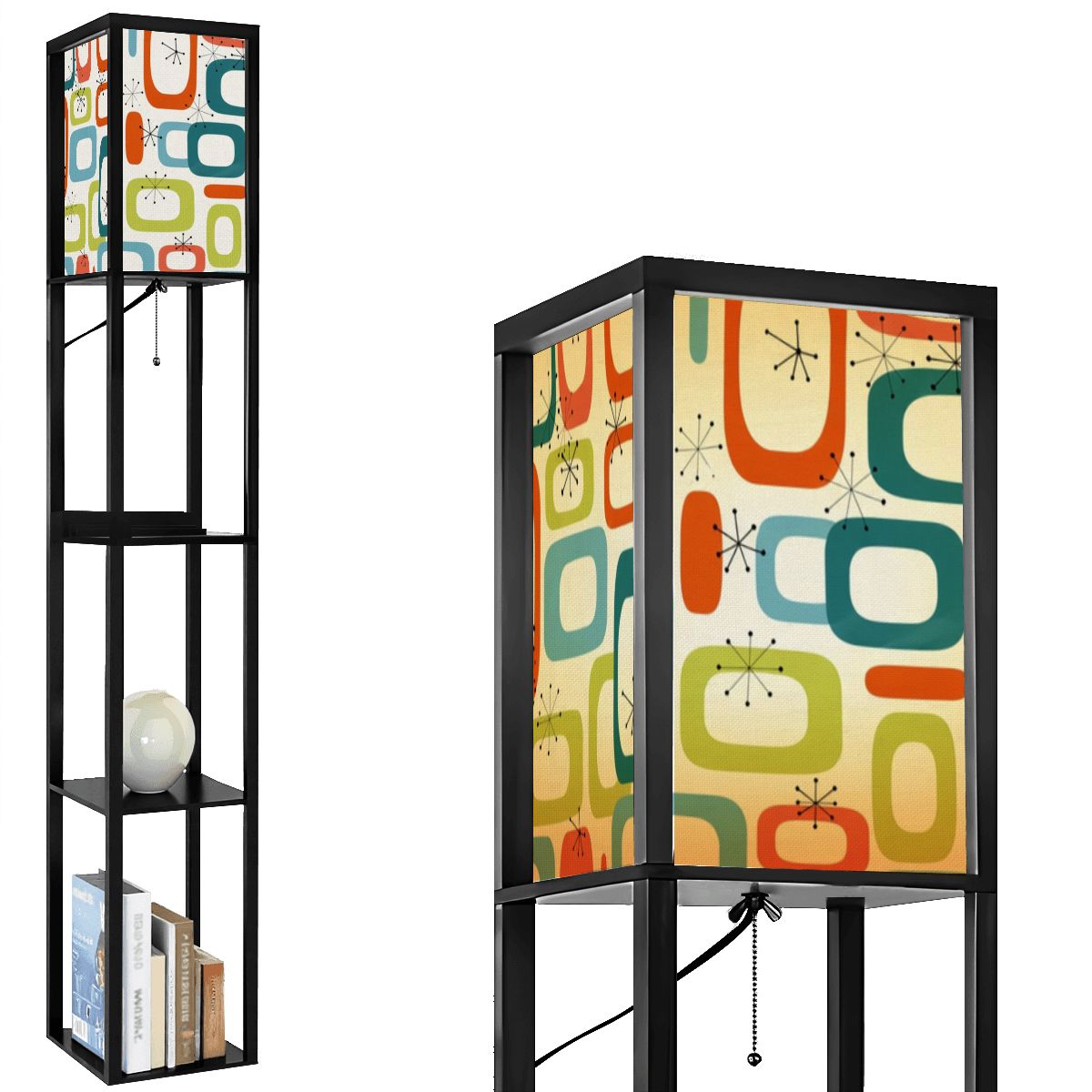 Mid-Century Modern Geometric Replacement Lampshades