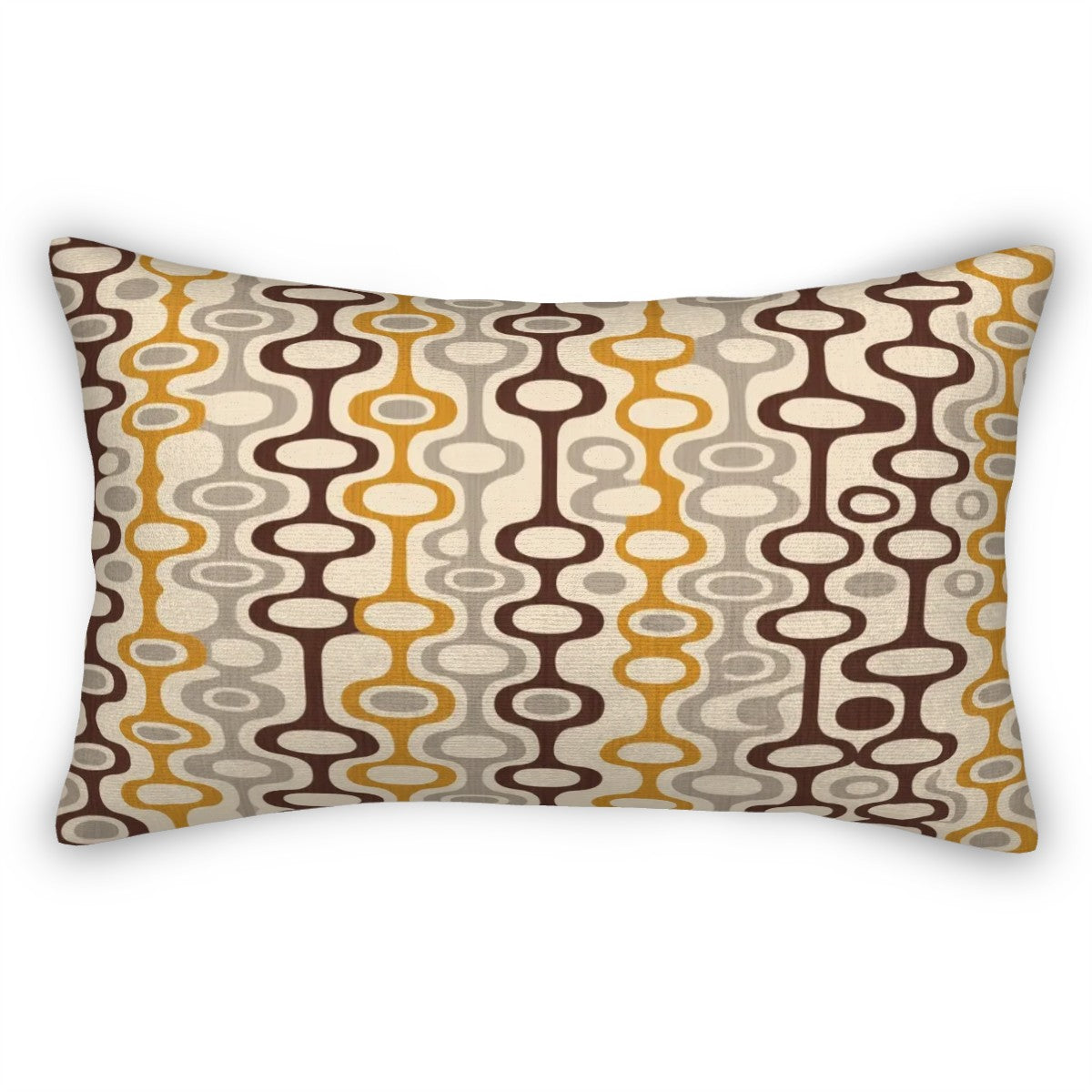 Retro Ripple Lumbar Pillow Cover