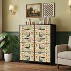 Peacock Garden Eight-Drawer Dresser