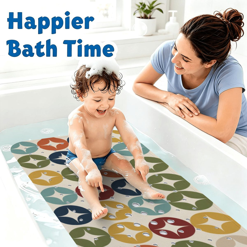 Atomic Starburst Extra-Long Bathtub Mat