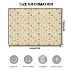 Mid-Century Modern Starburst Area Rug | Non-Slip Plush Floor Carpet