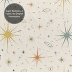 Mid-Century Modern Atomic Starburst Shower Curtain