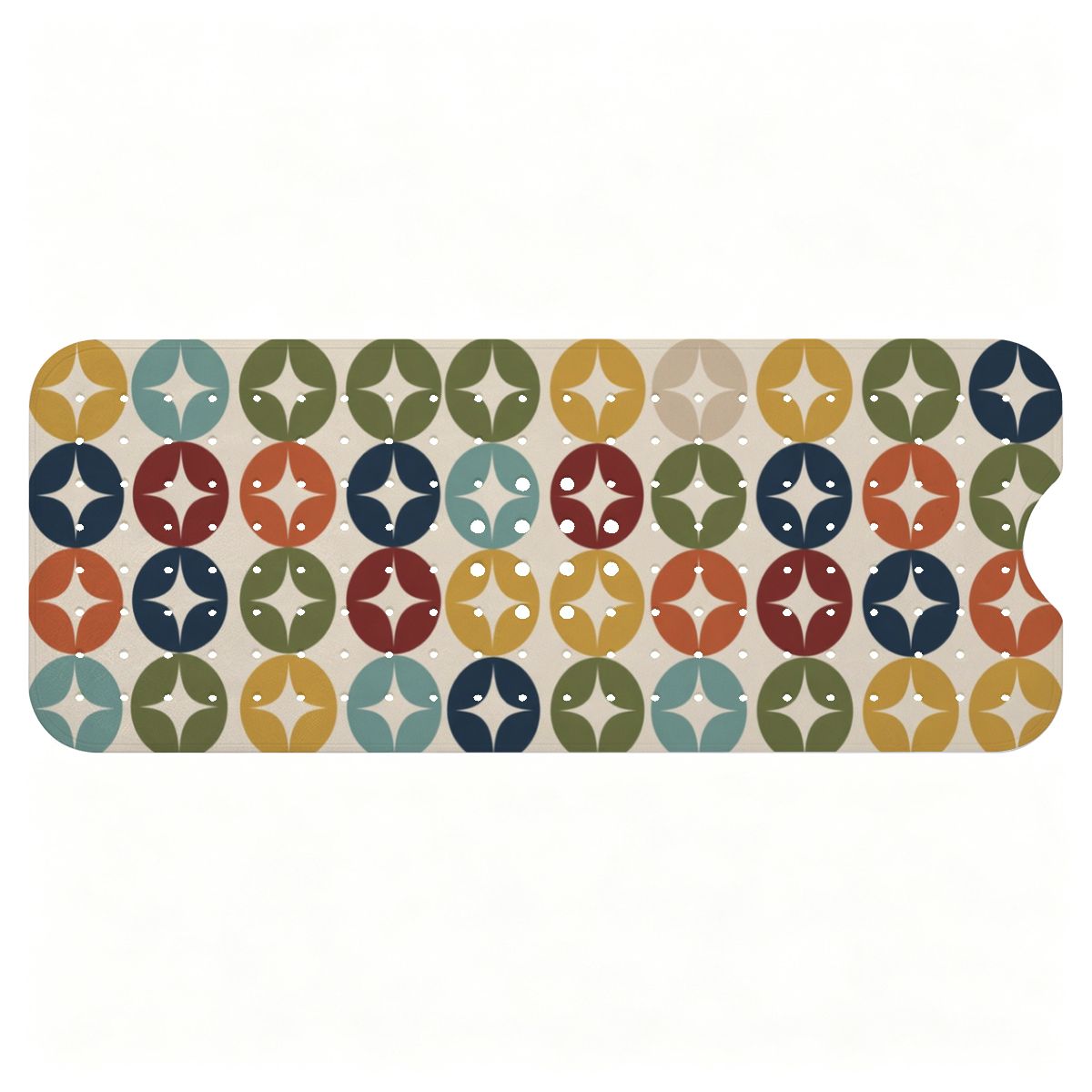 Atomic Starburst Extra-Long Bathtub Mat