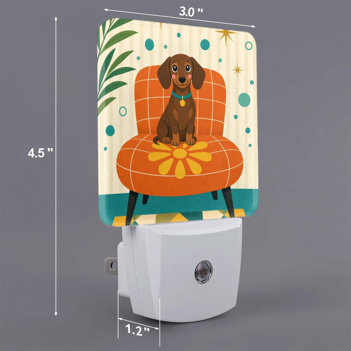 Mid-Century Modern Plug-In Sensor Night Light