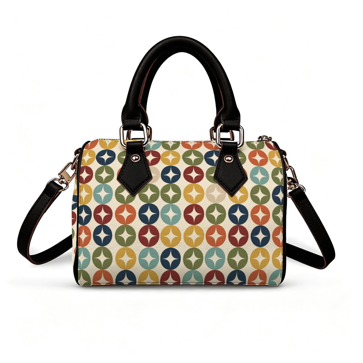 Atomic Starburst Convertible Barrel Handbag