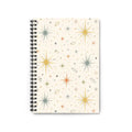 Mid-Century Modern Atomic Starburst Spiral Notebook