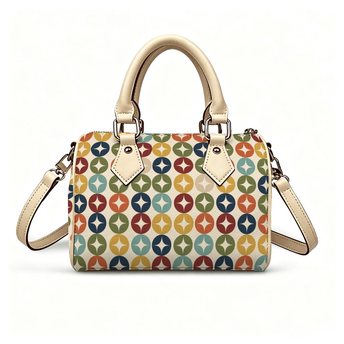 Atomic Starburst Convertible Barrel Handbag