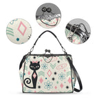Atomic Cat Kiss-Lock Crossbody Bag