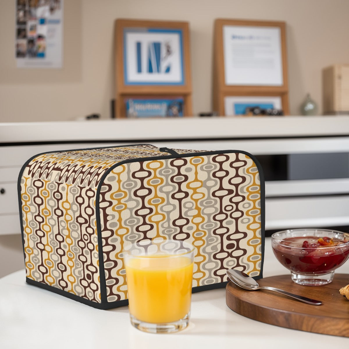 Mid-Century Modern Geometric 4-Slice Toaster Cover