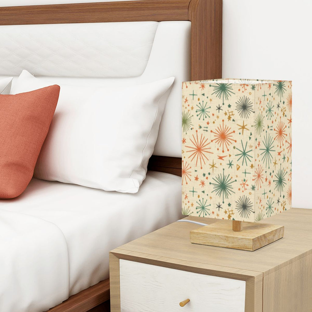 Mid-Century Modern Starburst Color-Changing Table Lamp